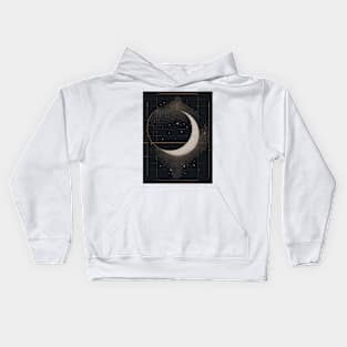 Geometric Illustration of Space Kids Hoodie